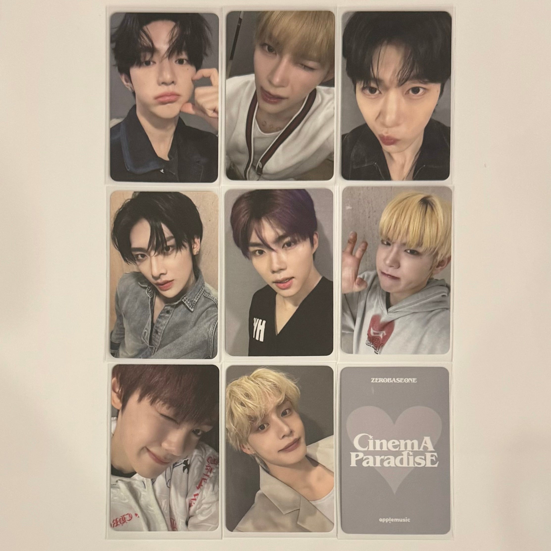 ZEROBASEONE ZB1 CINEMA PARADISE AM APPLE MUSIC FANSIGN 6.0 POB PHOTOCARD