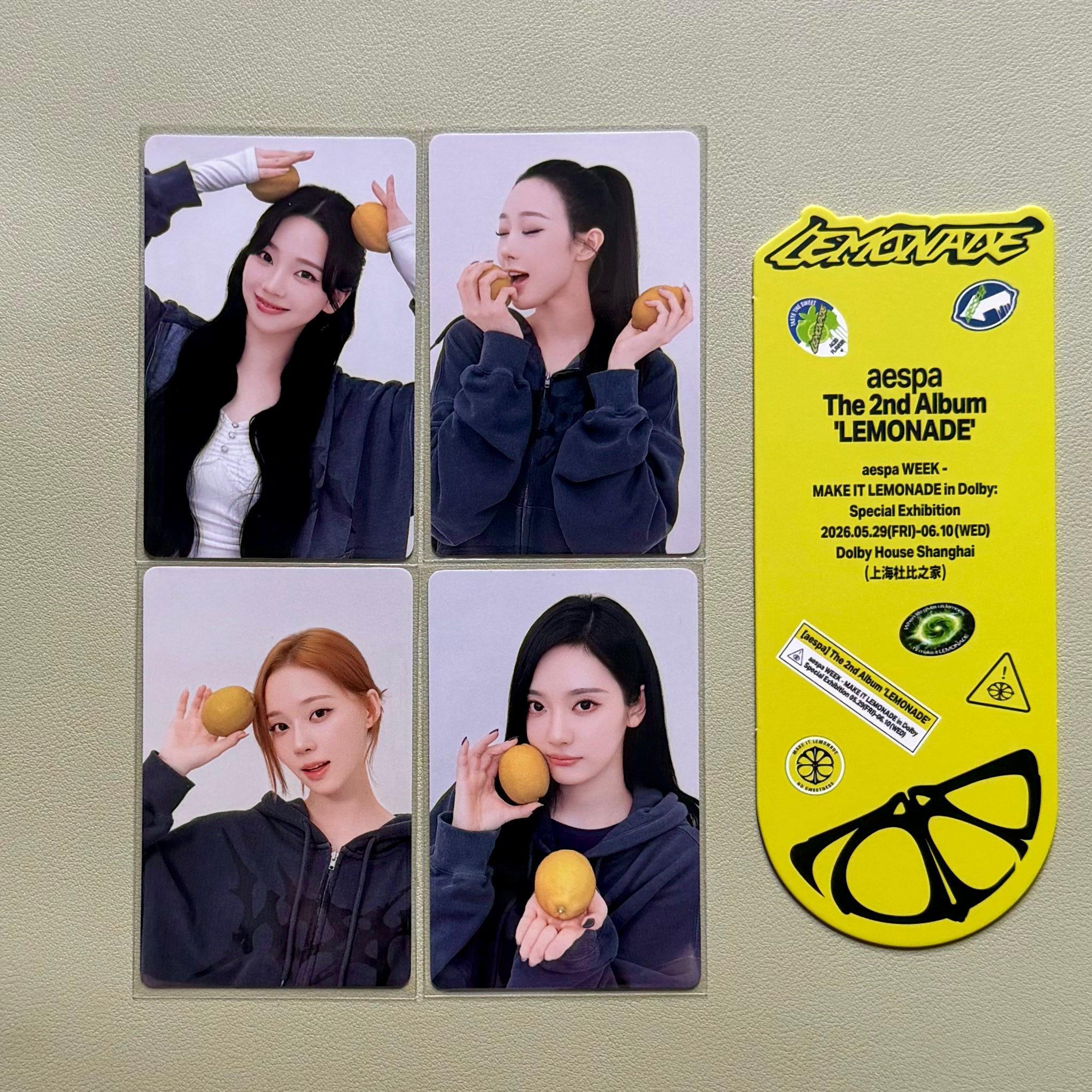 aespa WEEK MAKE IT LEMONADE Dolby House Shanghai POB Photocard (QQ Music)