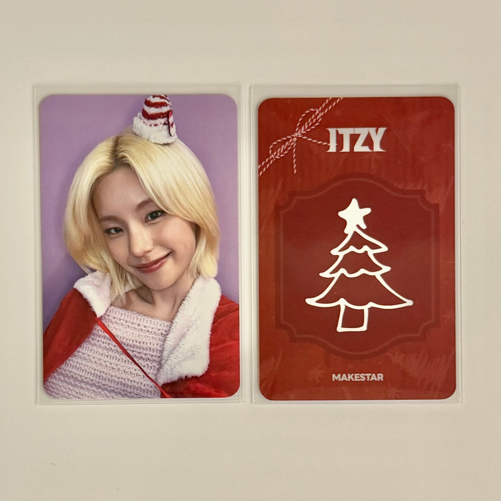 ITZY TUNNEL VISION MAKESTAR 8.0 Santa Claus/Christmas Ver. POB Photocard