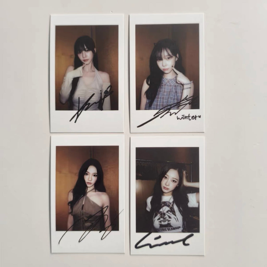 AESPA RICH MAN PPMQ POPMERCH SHANGHAI FANSIGN 1.0 POB PHOTOCARD