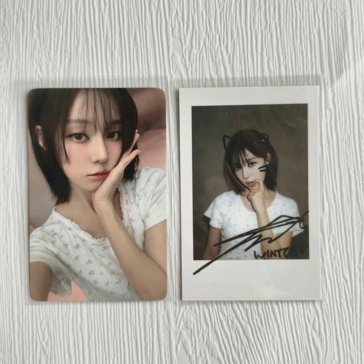 AESPA DIRTY WORK POPMERCH FANSIGN 3.0 POB PHOTOCARD