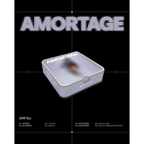 JISOO - AMORTAGE [1st Mini Album - APP Ver.]
